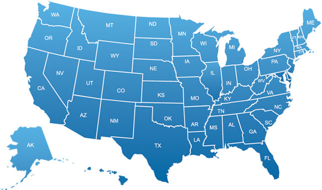 Clickable United States Map